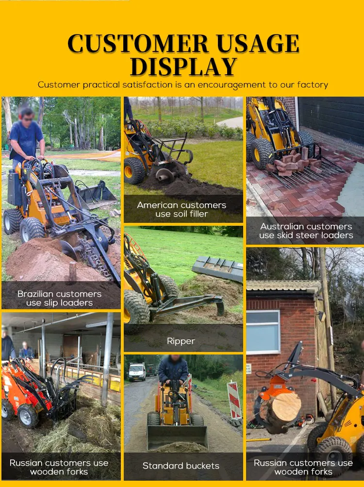 2025 New Small Mini Small Garden Loader Track Mini Skid Steer Loader