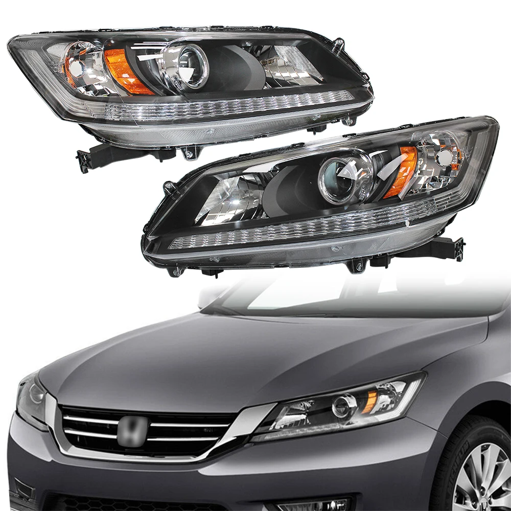 Fuxuan  Headlights Headlamps Halogen Left+Right For 2013 2014 2015 Honda Accord Sedan