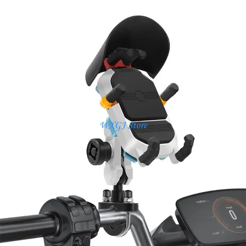 

37JE Six-Claw Phone Holder Motorbike Scootor Navigation Bracket Smartphone Stand Rack