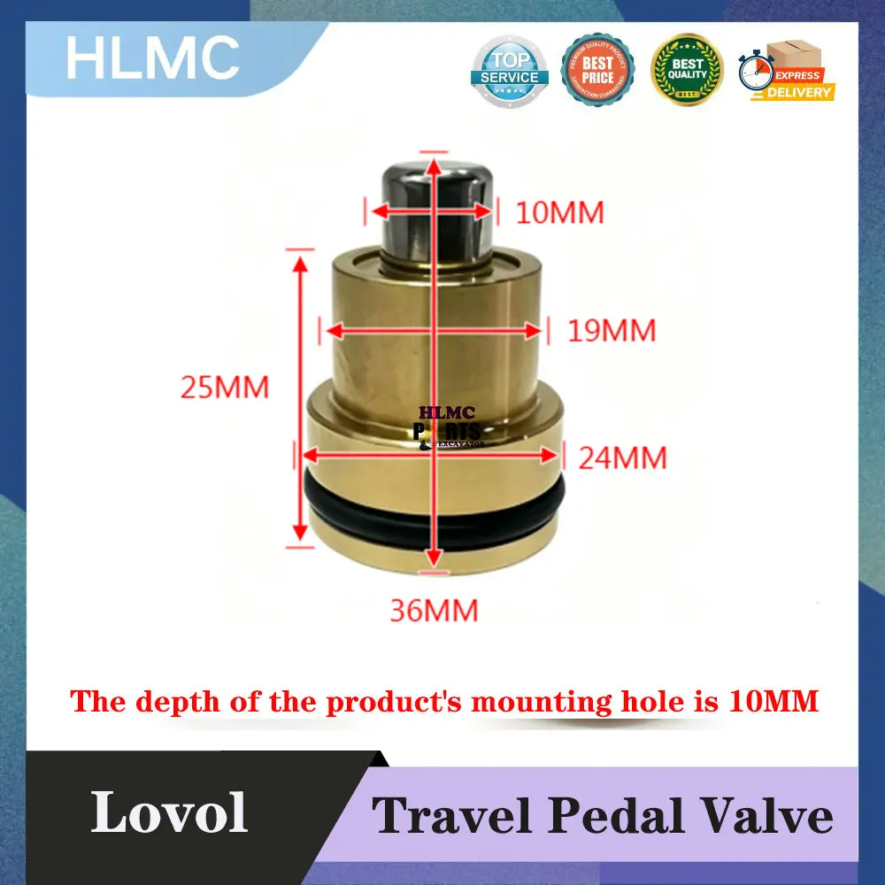 Excavator Travel Pedal Valve Pusher Bullet Tip Spool Piston for Lovol 60 65 80 R55 60