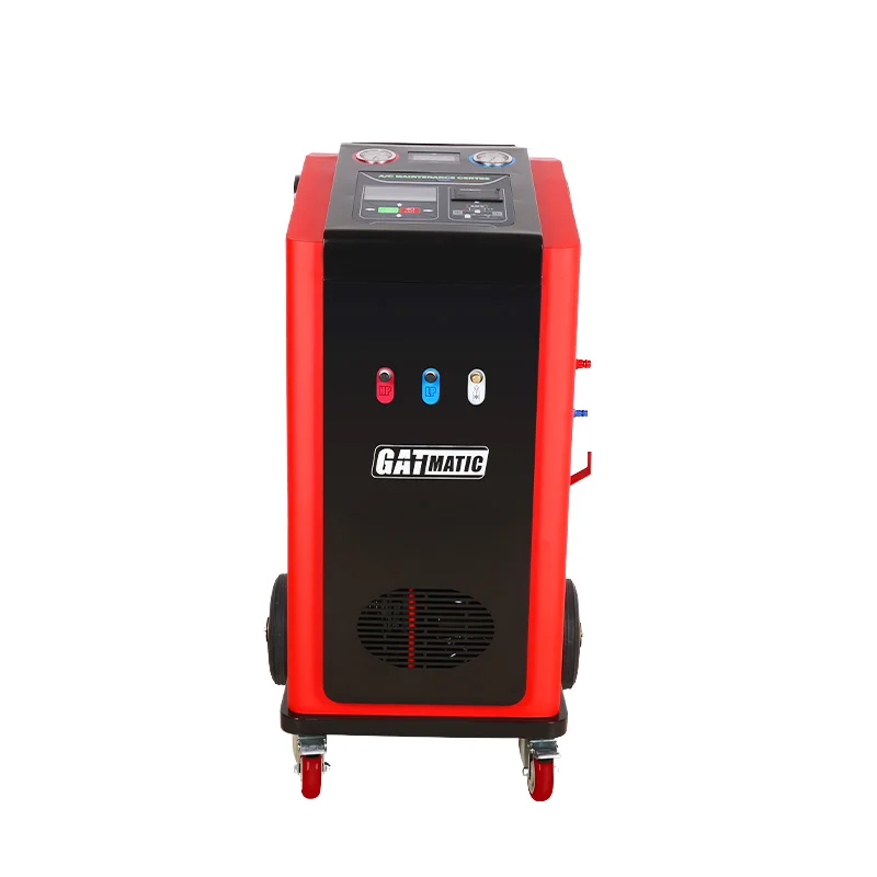 CE Certified New Car A/C Service Station Automatic Refrigerant Recycling Recovery Vacuum Recharging Machine
