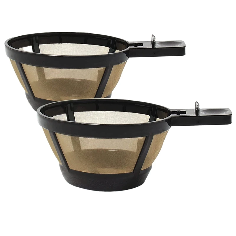 2 Pcs Reusable Single Serve Brew Replacement Coffee Basket Grounds Filter For Hamilton 2-Way Brewer Coffee Maker