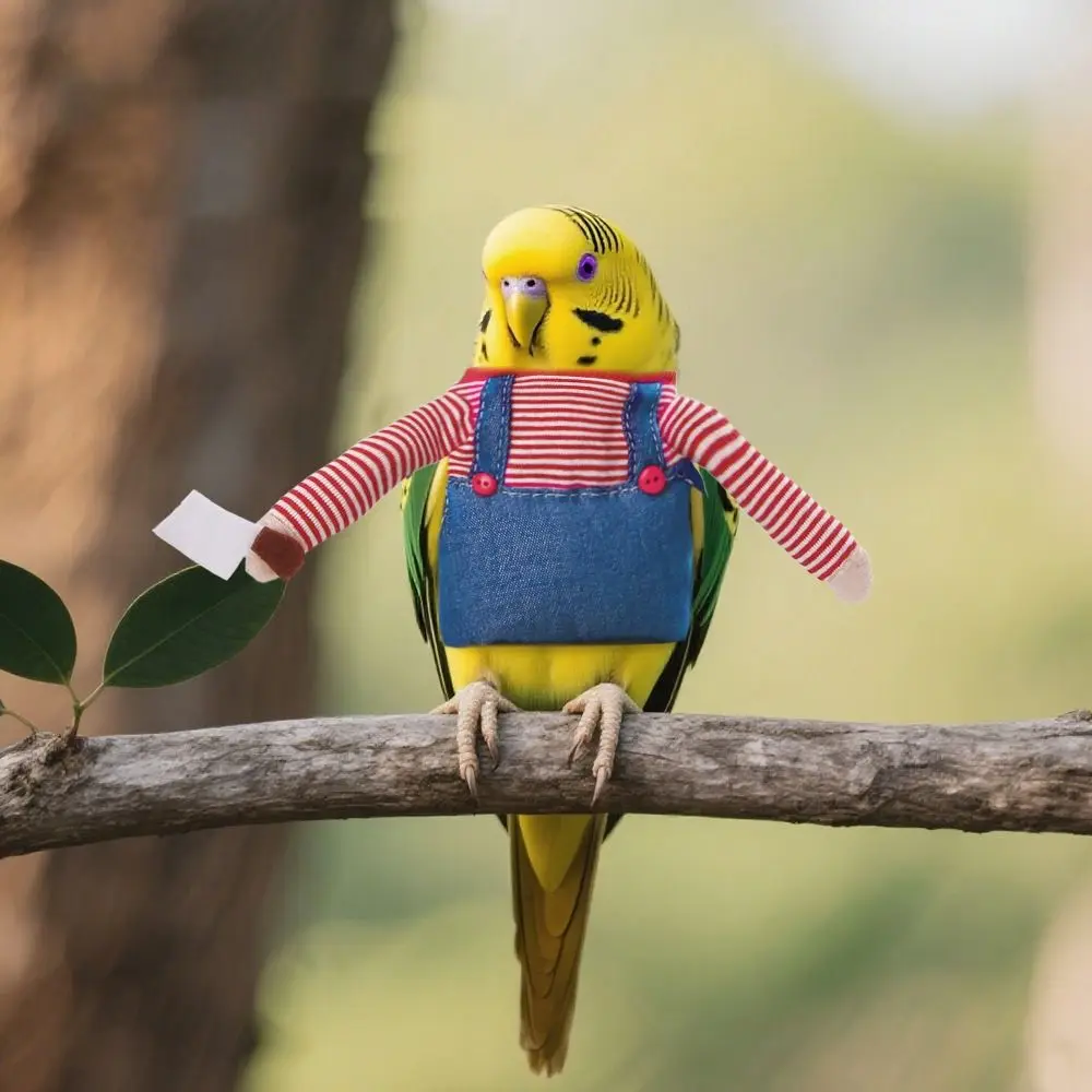 

Funny Cute Birds Cosplay Outfit Stripe Comfortable Halloween Pet Costume Breathable Pet Dressing Up Photography Prop