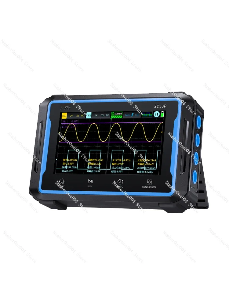 Handheld Dual-channel Digital Oscilloscope 3-in-1 Flat Panel Multimeter Signal Generator 50M Home Appliance Repair