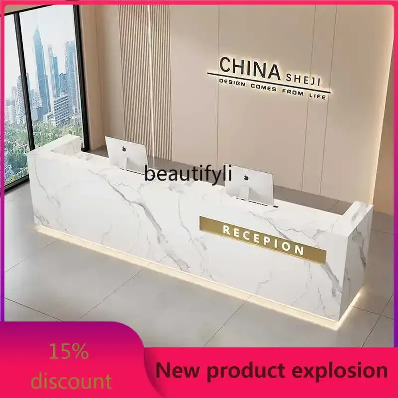 

zzGCompany Reception Desk Hotel Lobby Paint Bar Real Estate Marbling Cashier