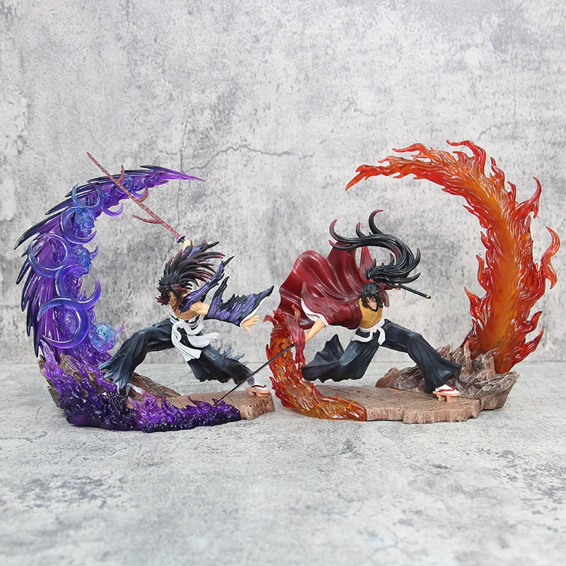 Stock 23cm Demon Slayer Kokushibo Tsugikuni Yoriichi Figure Gk Fierce Battle Action Figurine Pvc Statue Model Dolls Decor Toys