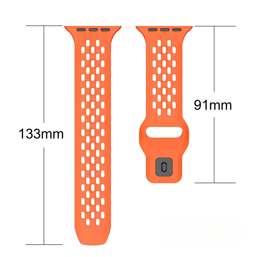 Silicone Strap For Apple Watch Band 44mm 45mm 41mm 40mm 49mm 42mm 38mm Correa Bracelet iWatch Series Ultra 2 SE 9 8 7 6 5 4 3