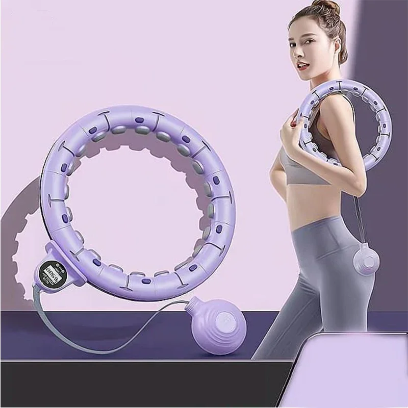 Adjustable Weight Loss Exercise Circle Plus Size for Adults Smart Circle Detachable Knots Reduce excess fat Fitness Equipment