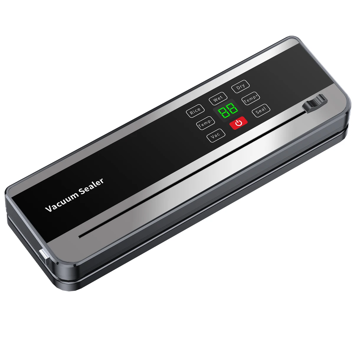 Electric Vacuum Sealer with Built-in Cutter Touch Button Kitchen Food Storage Seal for Dry/Wet Food Automatic Package Sealer view 6