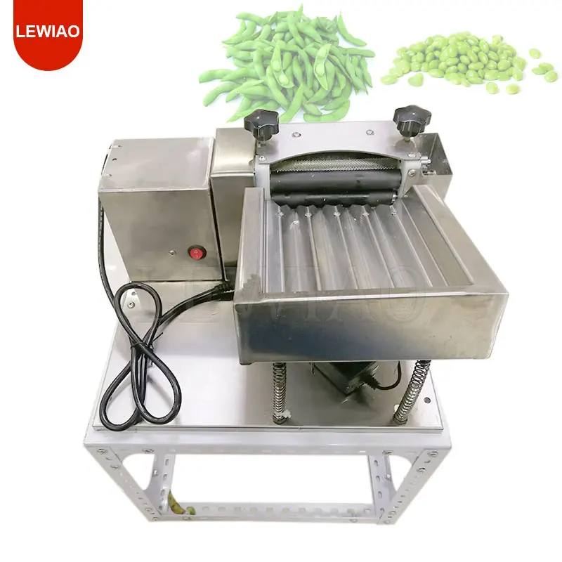 Semi-Automatic Edamame Peeler Green Soy Bean Peeling Machine Edamame Shell Removing Machine Pea Sheller