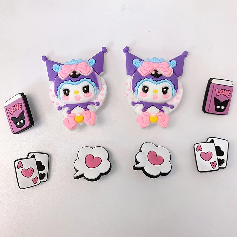 Sanrio Kuromi accessori ciondoli per scarpe fibbia Set Cartoon Cinnamoroll Melody Pochacco Kawaii regalo di fascino fai da te