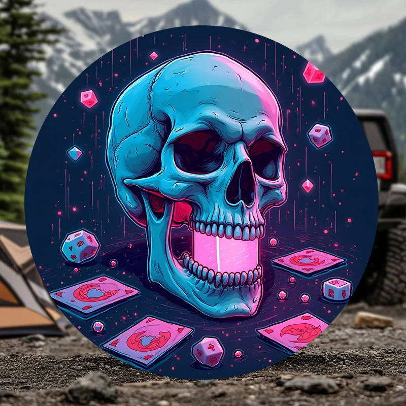 Multiple Sizes Available Including 28, 30, 32, And 34 Inches, High-Definition Printed Tire Cover For Protection, Suitable For Va