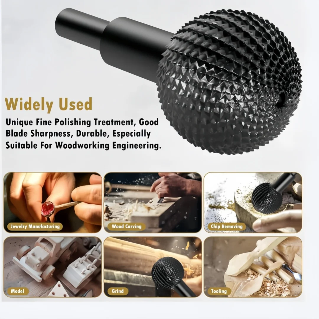 Ball Head Rotary Burr for Jewelry Making Polishing Shaping Carving Stone Rotary Tool Accessories DIY Craft Grinding Head