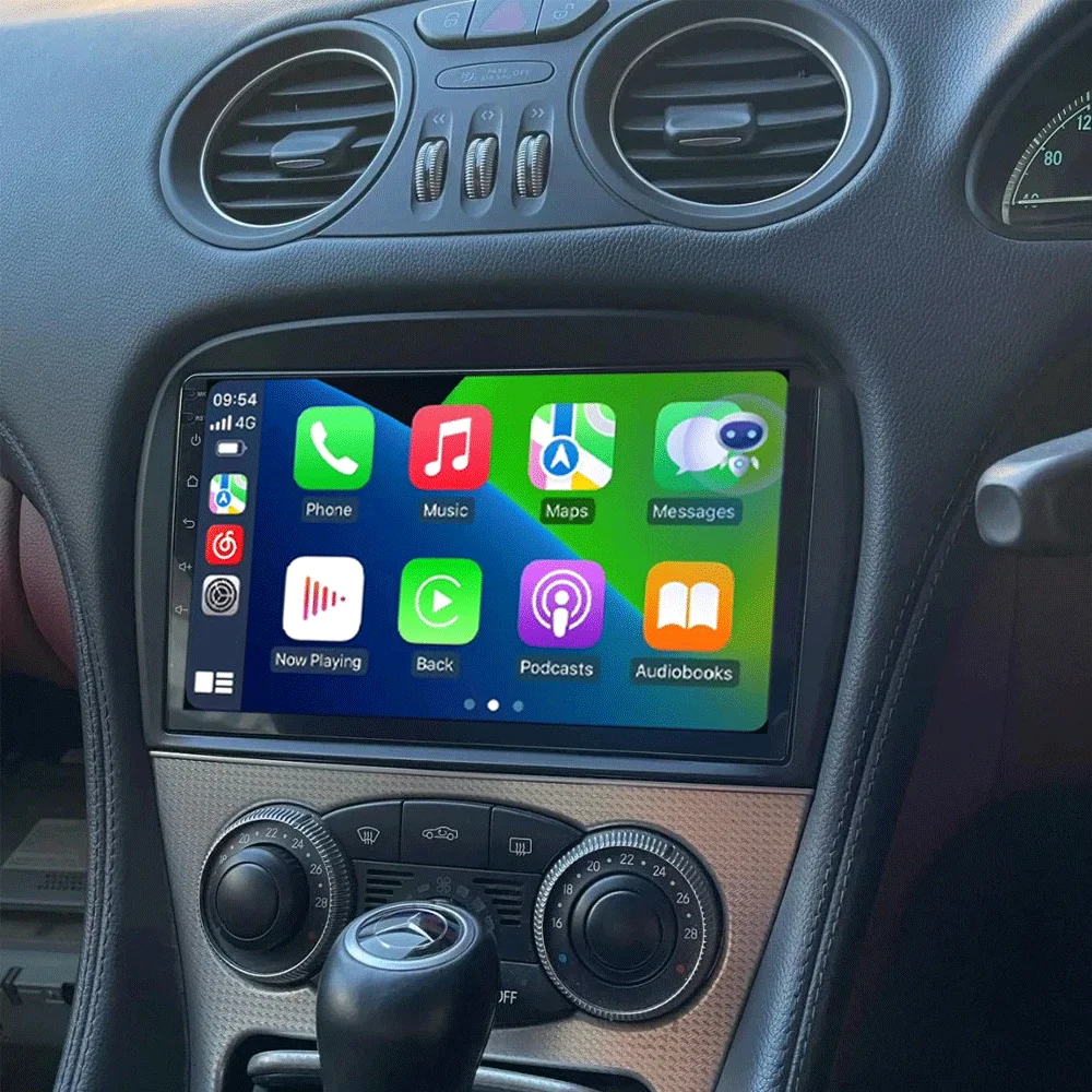Android 16 Carplay BT For Mercedes-Benz SL R230 SL350 SL500 SL55 SL600 SL65 2001 2002 - 2007 Multimedia Car Radio Player WIFi+4G