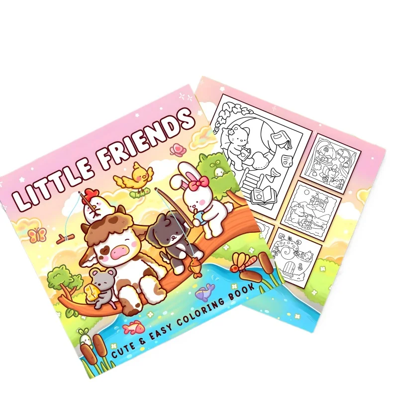 New Cute Friends Themed Coloring Book, Graffiti Drawing & Coloring Notebook