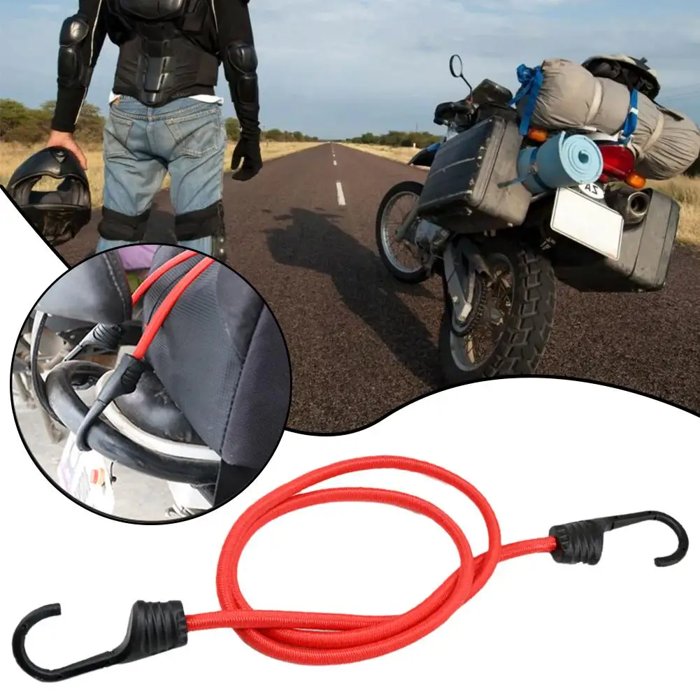 Motorcycle Luggage Rack Elastic Strap Adjustable Lashing Elastic Luggage Rope Motorbike Cargo Fixing Belt Motorcycle Accessories