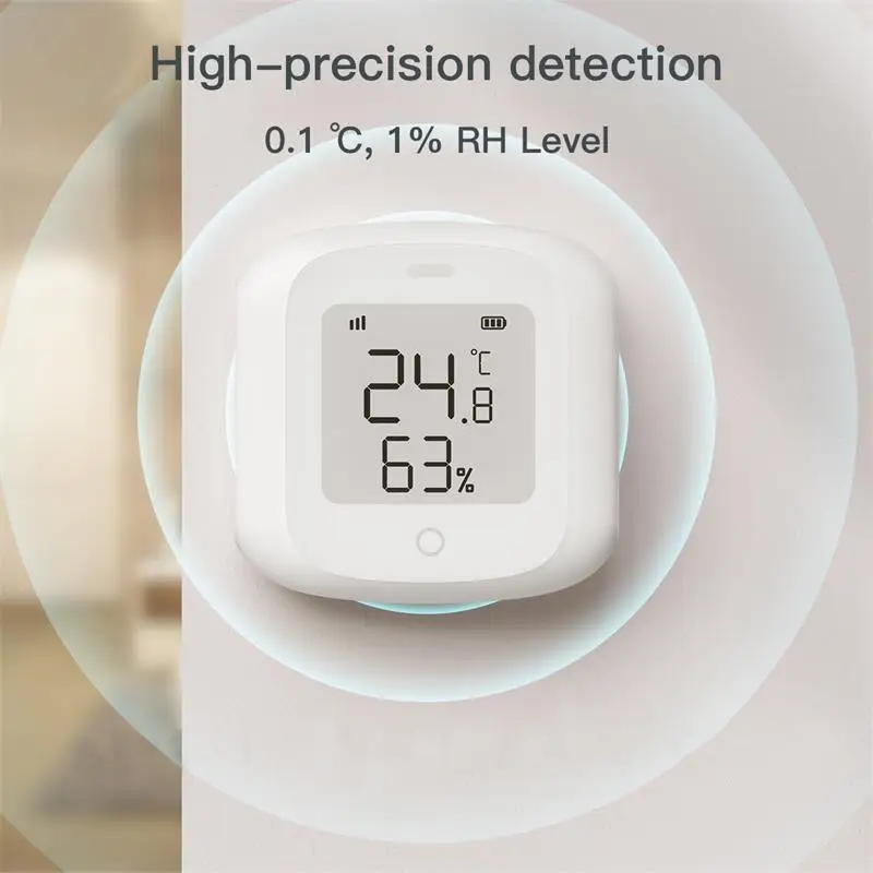 Tuya Temperature Humidity Sensor WIFI Zigbee Smart Home Applicance Scene Linkage Thermometer Alexa Google Home Voice Control