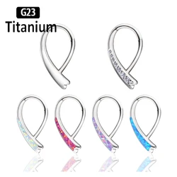 G23 Titanium Piercing High Quality Septum Clicker Nose Rings Segment Tragus Cartilage Daith Hoops Earrings Piercing Body Jewelry
