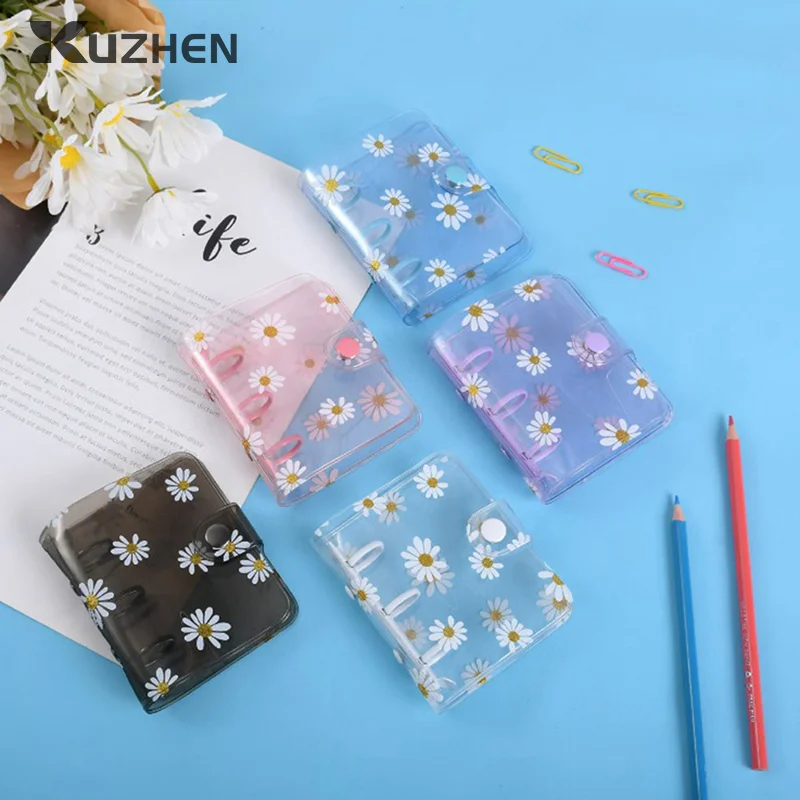 Mini 3 Hole Daisy Binder Note Planner Organizer Notebook Journal Diary Ring Binder Kawaii School Supplies