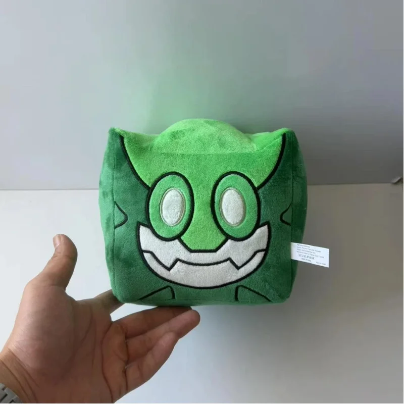 20cm Green Square Monster Bloxkin Plush Toy Geometry Dash Game Peripheral Stuffed Doll Soft Plushie Home Sofa Deco Birthday Gift