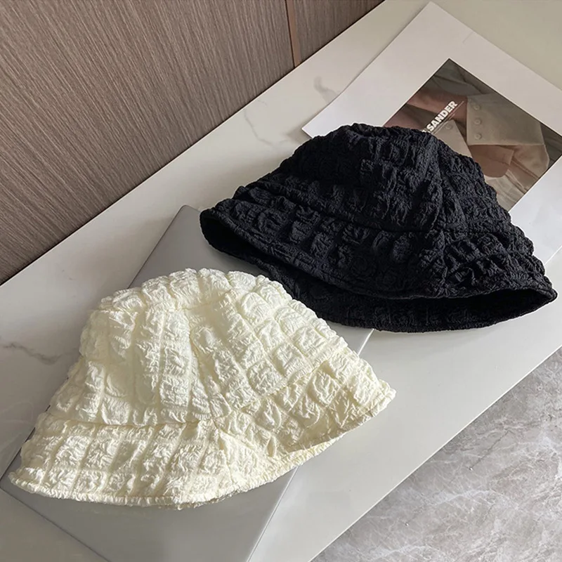 Spring and Autumn Bucket Hat Women Fashion Fisherman Hats Soft Basin Cap Korean Panama Hats Sunshade Hat