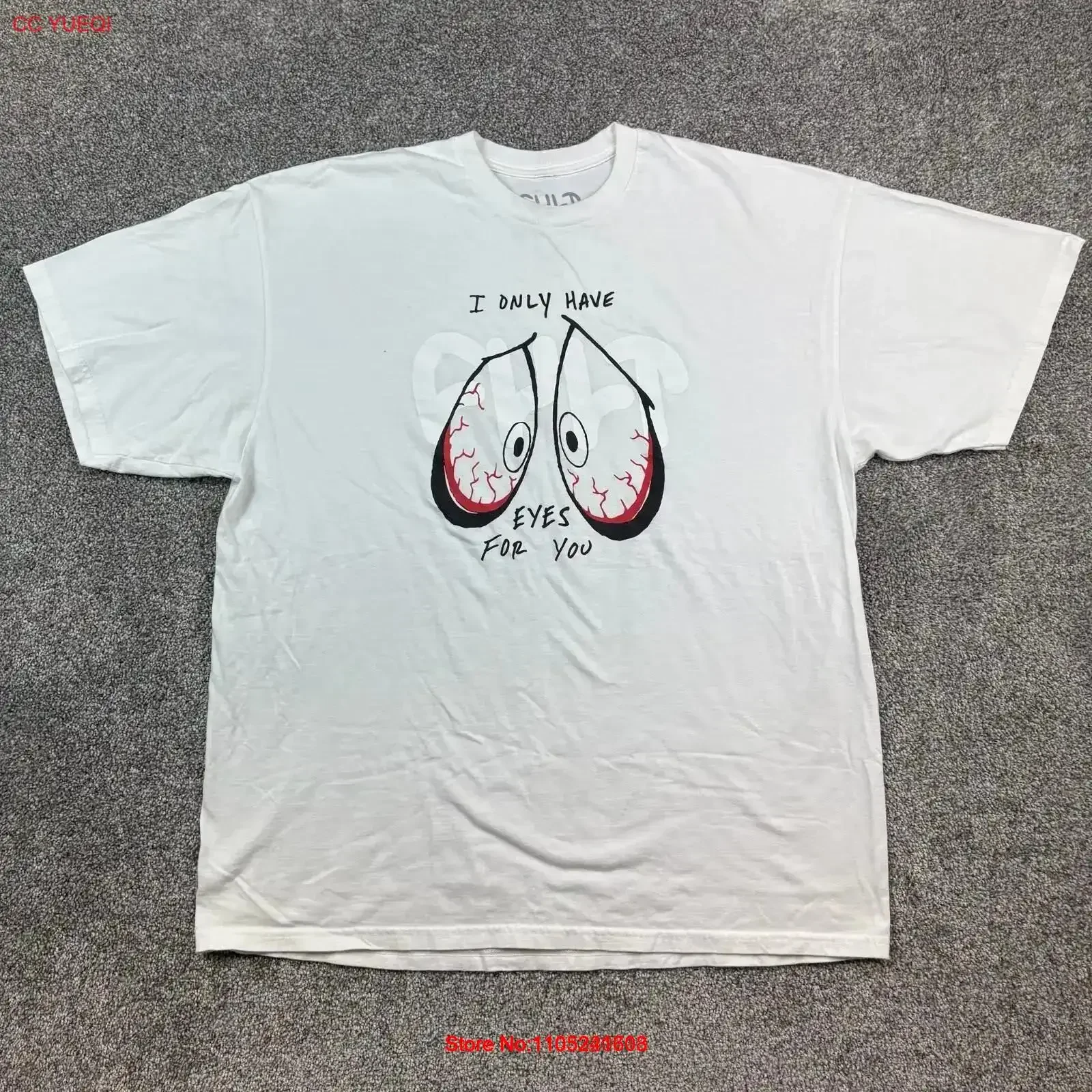 Cult BMX T Shirt Mens 2XL White Only Have Eyes For You Bike Riding The End Is Near vintage Washed Soft Casual Breathable