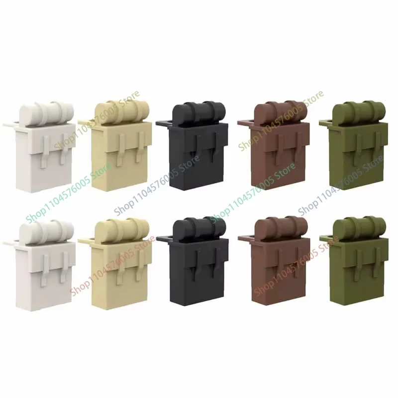 MOC Building Block Figure Accessories Pilot Firefighter Motorcycle Helmet Diving Suit Face Mask Military Backpack Mini Brick Toy view 5