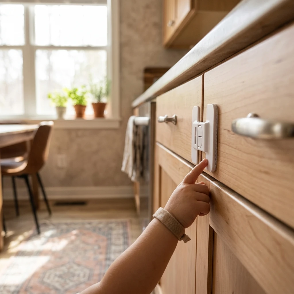 Child Safety Lock Baby Protection Drawer Cabinet Locks Fridge Door Cupboard Security Latches Infant Safe Guard Protection Tools