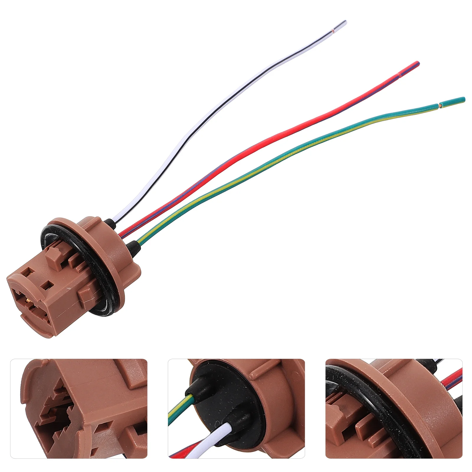 

Universal Car Light Bulb Socket Plastic Metal Base Connector for Vehicle Headlight Indicator Lamp Harness Easy Installation