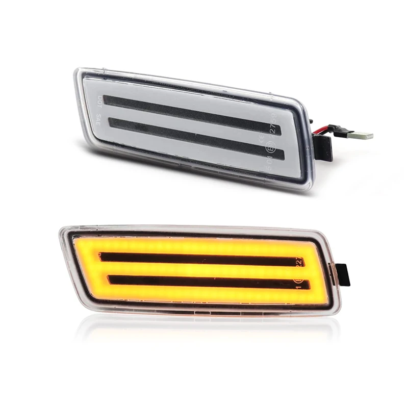 2Pcs LED Side Marker Light Front Bumper Side Indicator Lamp For VW Golf MK5 MK6 Jetta R32 Replace OEM 1K5945071A