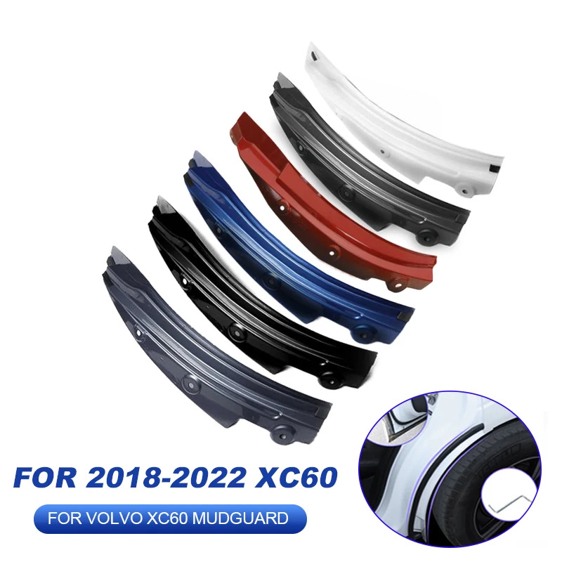 FOR Volvo XC60 Real Wheel Fender 2018-2023 Special Rear door Wheel Mudguard Fendr Mud Flap Guard Splash Car Accessories Auto 2ps