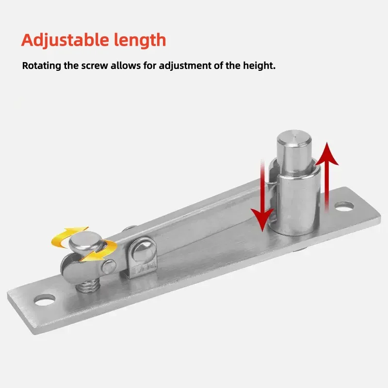 360-degree stainless steel rotating shaft, concealed shaft, suitable for wooden doors and various concealed door hardware access