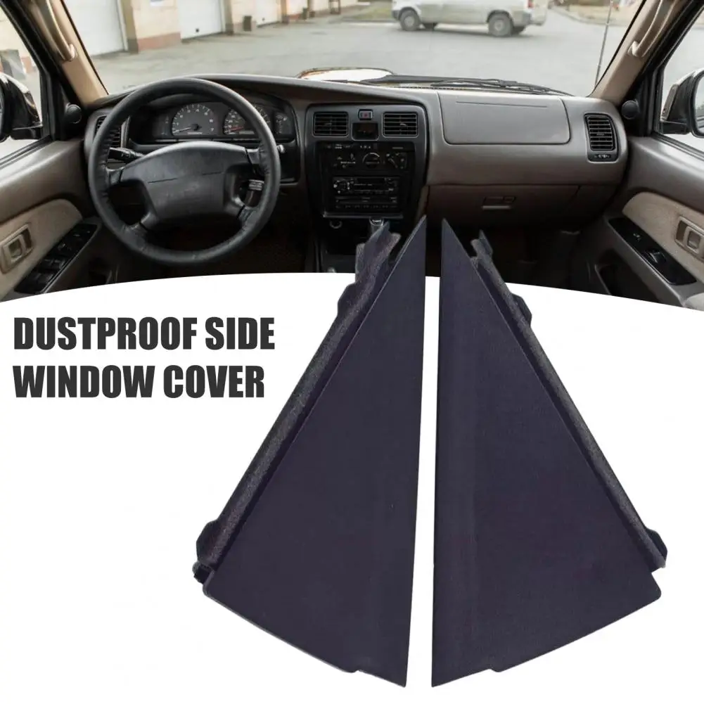 Side Window Triangle Panel Rear Door Side Window Triangle Cover Rear Pillar Trim Panel Noise Reduction Seal Durable Plastic