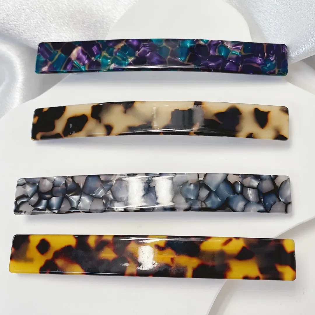 

10.5cm Long French Clips New Fashion Vintage Acetate Hair Clips for Women Barrettes Korean Hair Accessories Elegant Hairpins