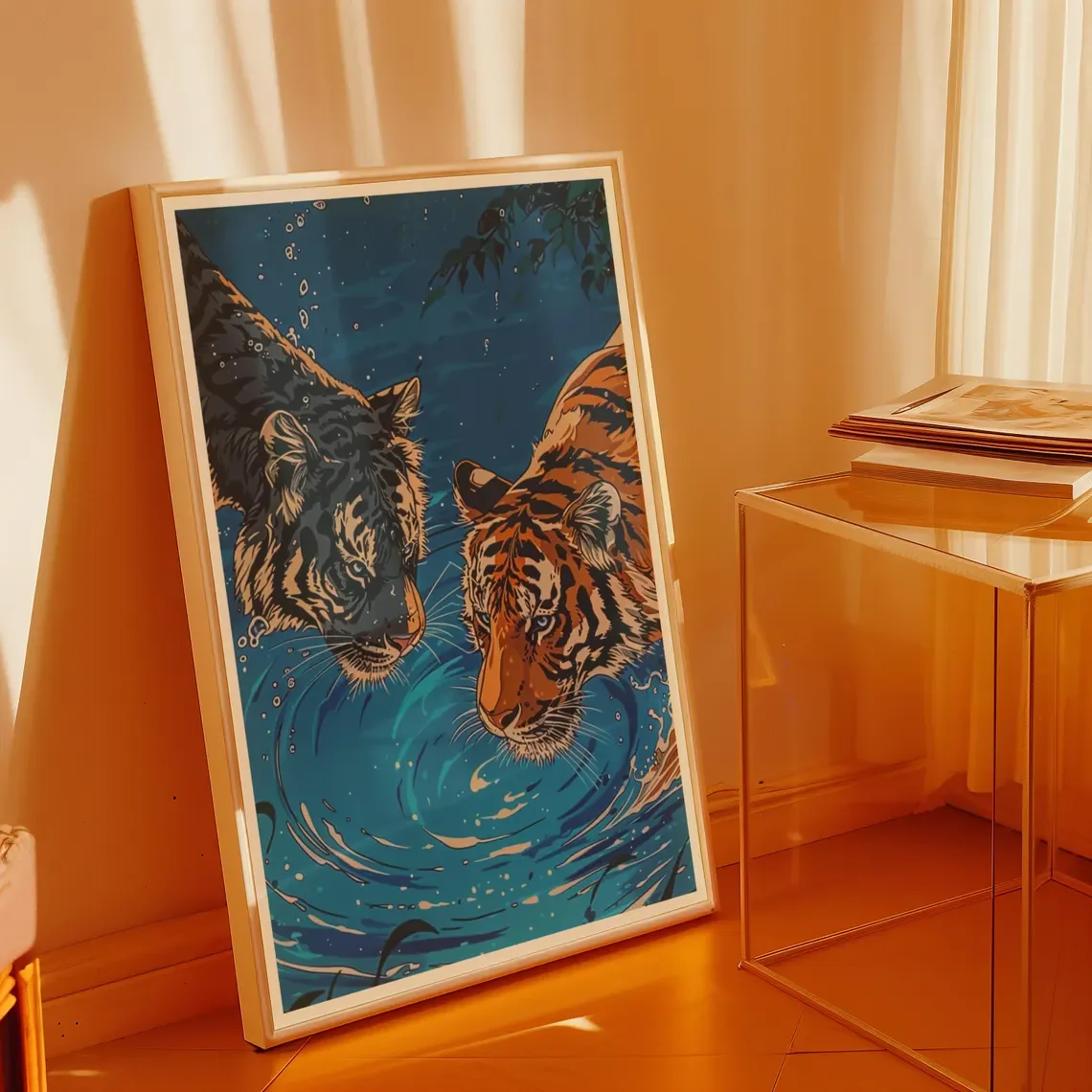 Pôster do Twilight Tiger | A - Home Decor Japanese avaliação e preço
