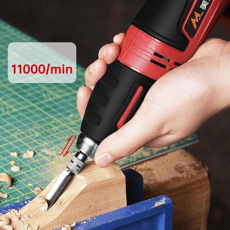 Multifunctional Electric Engraving Knife Kit Woodworking Carving Chisel Strong Power Brushless Motor Efficiency Heat Dissipation