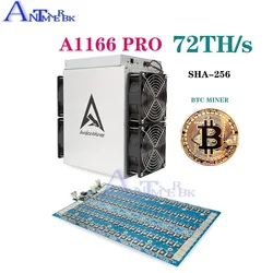 Używany Avalon A1166Pro 72T 78T SHA256 ASIC górnik Bitcoin kryptograficzny wydobycie BTC lepsze niż ANTMINER S19 S17