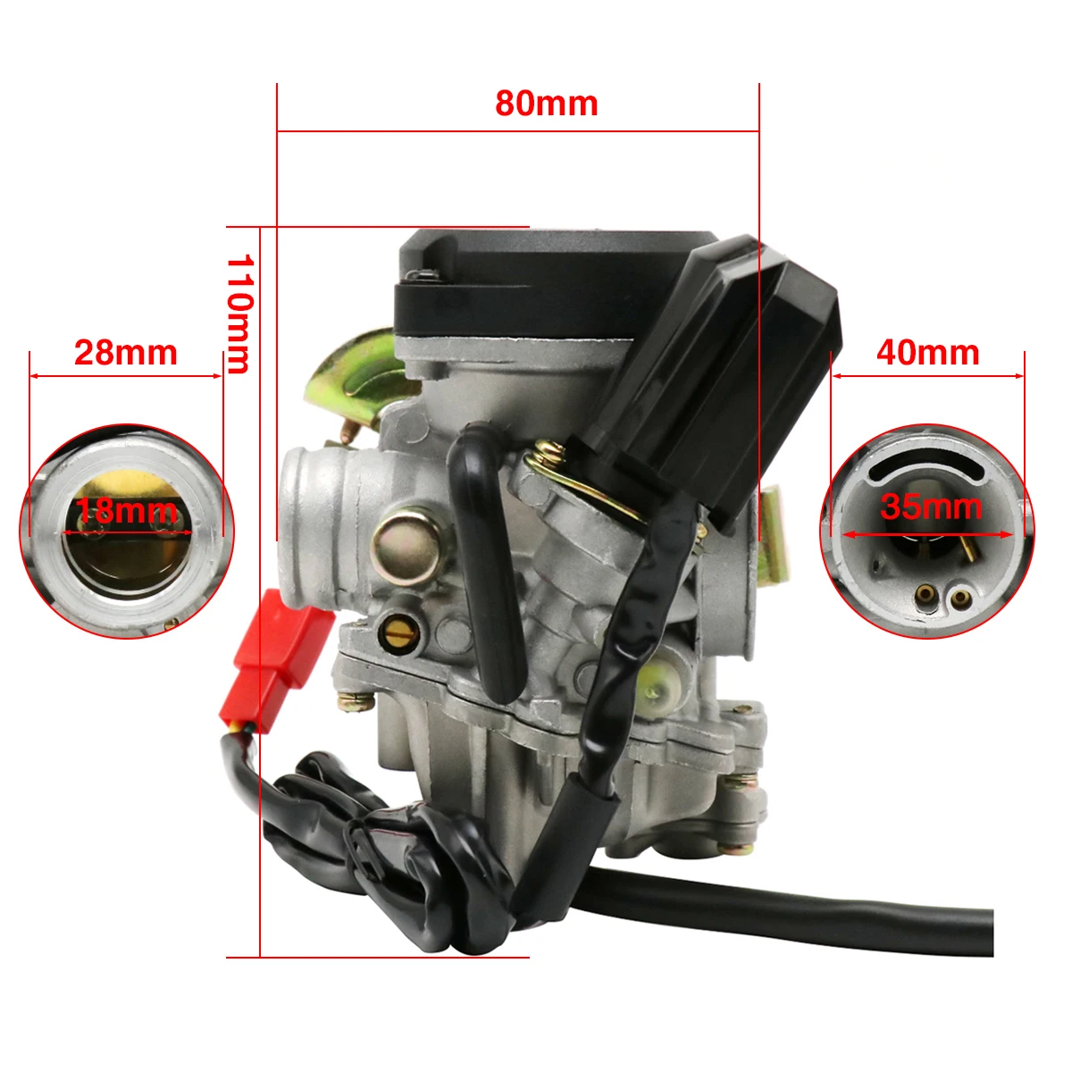 ZSDTRP 18mm PD18J Carburetor For GY6  50cc 60cc 80cc 4 Stroke Scooter ATV Quad Gokart Taotao