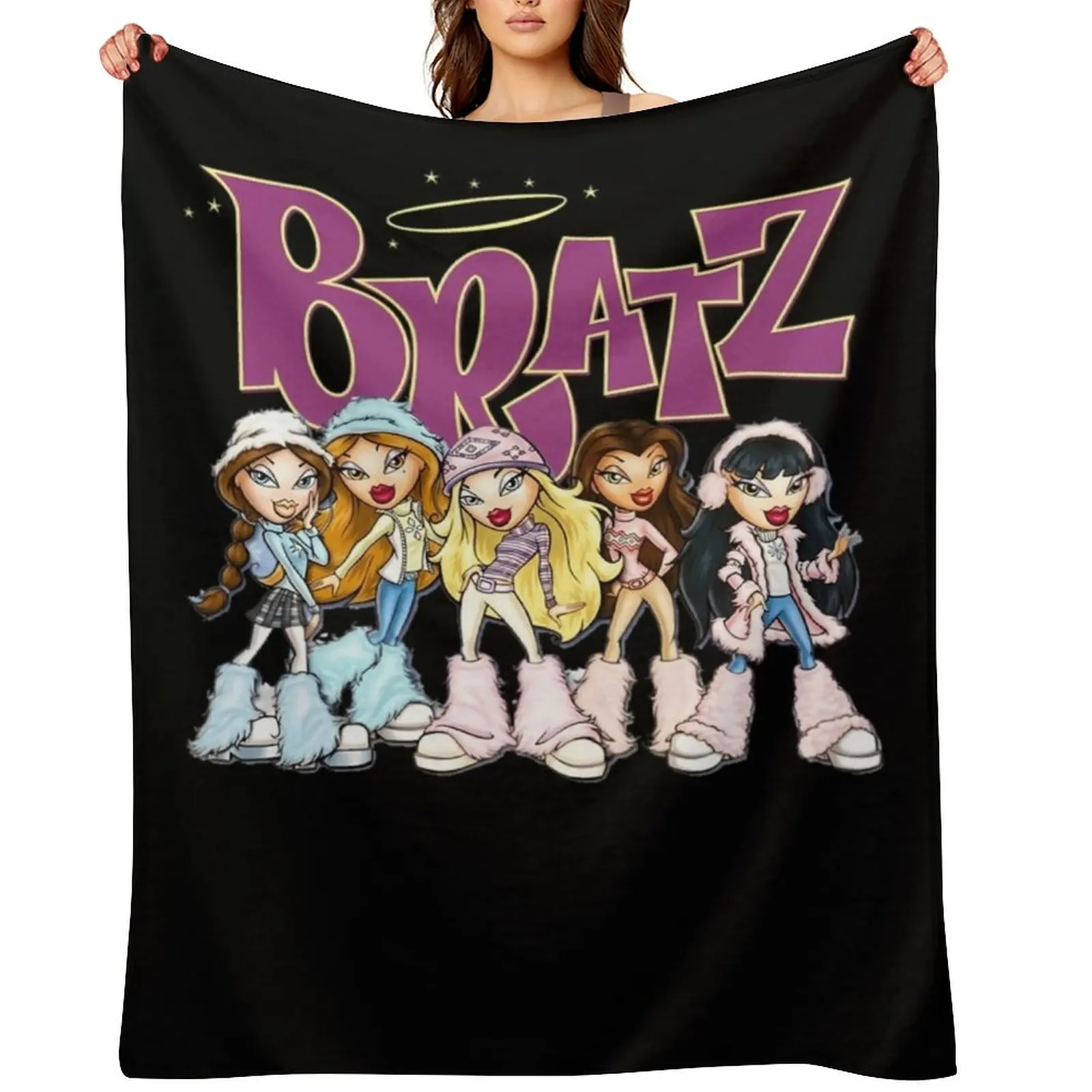 

Bratz Premium \t Throw Blanket Retros Sofa Polar Large Blankets