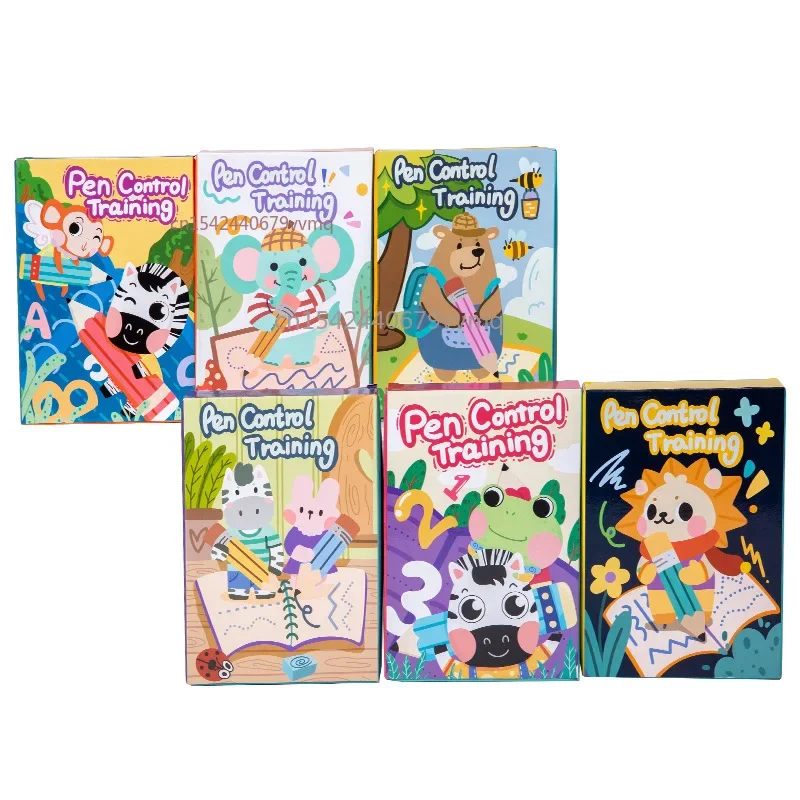 Pen Control Training Book for Preschool Children Magical Tracing Workbook Reusable Write and Improve Children's Concentration