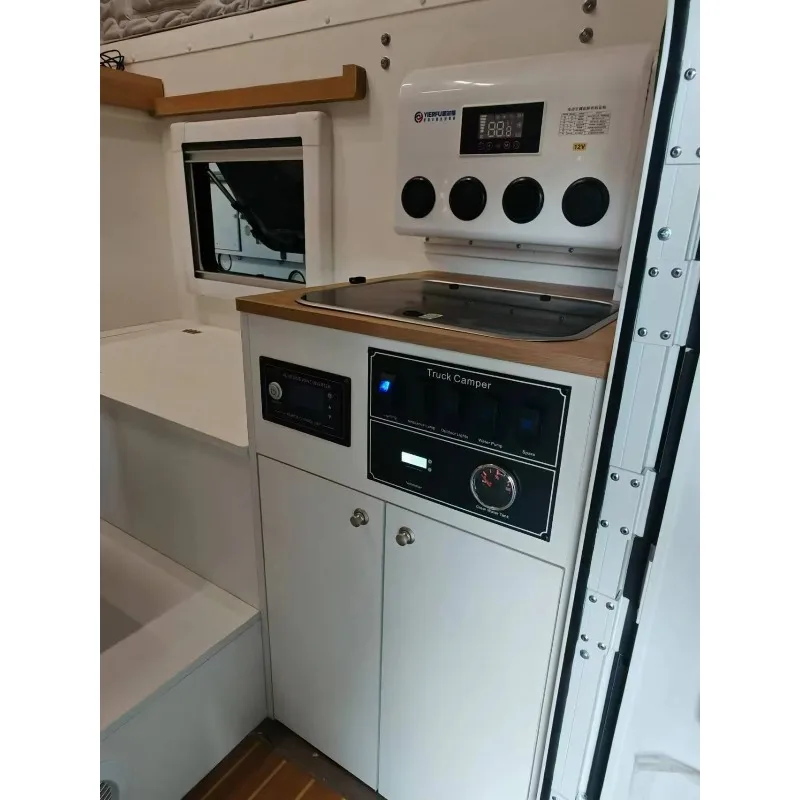 All-Pickup-Size Compatible Pickup Camper, Universal RV Travel Trailer for Outdoor Overland Travel