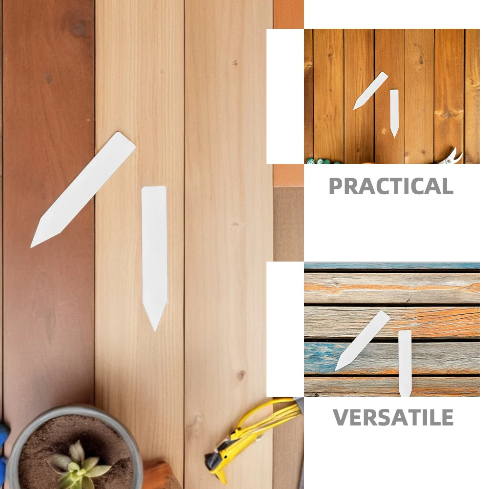 100 قطعة من ملصقات نباتات الحديقة مقاومة للبهتان وسهلة الإدراج أوتاد بلاستيكية لخضروات الأعشاب والعصارة والبستنة الداخلية والخارجية #3