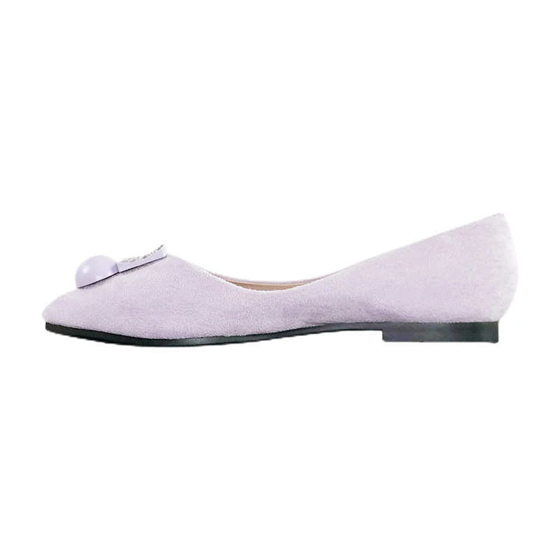 Flats Shoes Women Light Purple Lavender Pointed Toe Size 33-43 Black Flats for Women Dressy Comfort High Quality Flat Shoes Lady