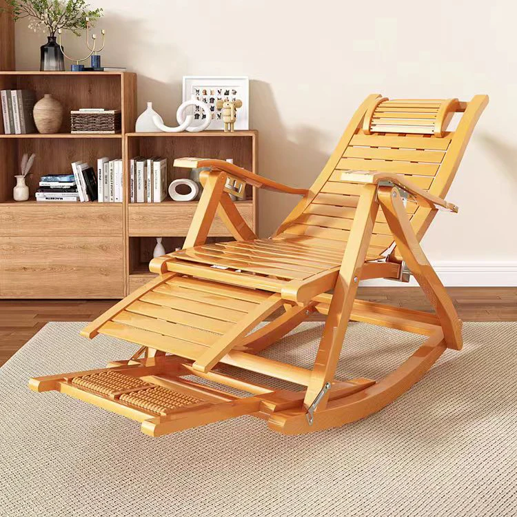 Popular Wooden Rocking Chairs Balcony Furniture Leisure Chairpromote sales