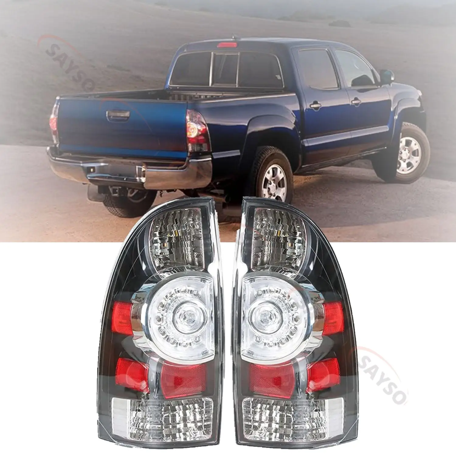 

LED Rear Brake Lamp for Toyota Tacoma Pickup 2005-2015, Car Turn Signal Light, Warning Lights, #8156004160, #8155004150
