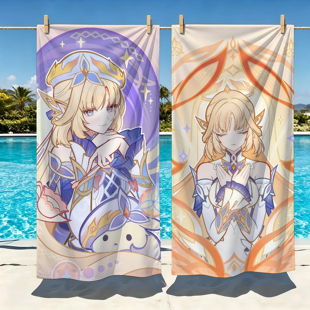 Toalla Nicole de Genshin Impac - Beach Towel Large reseña y precio