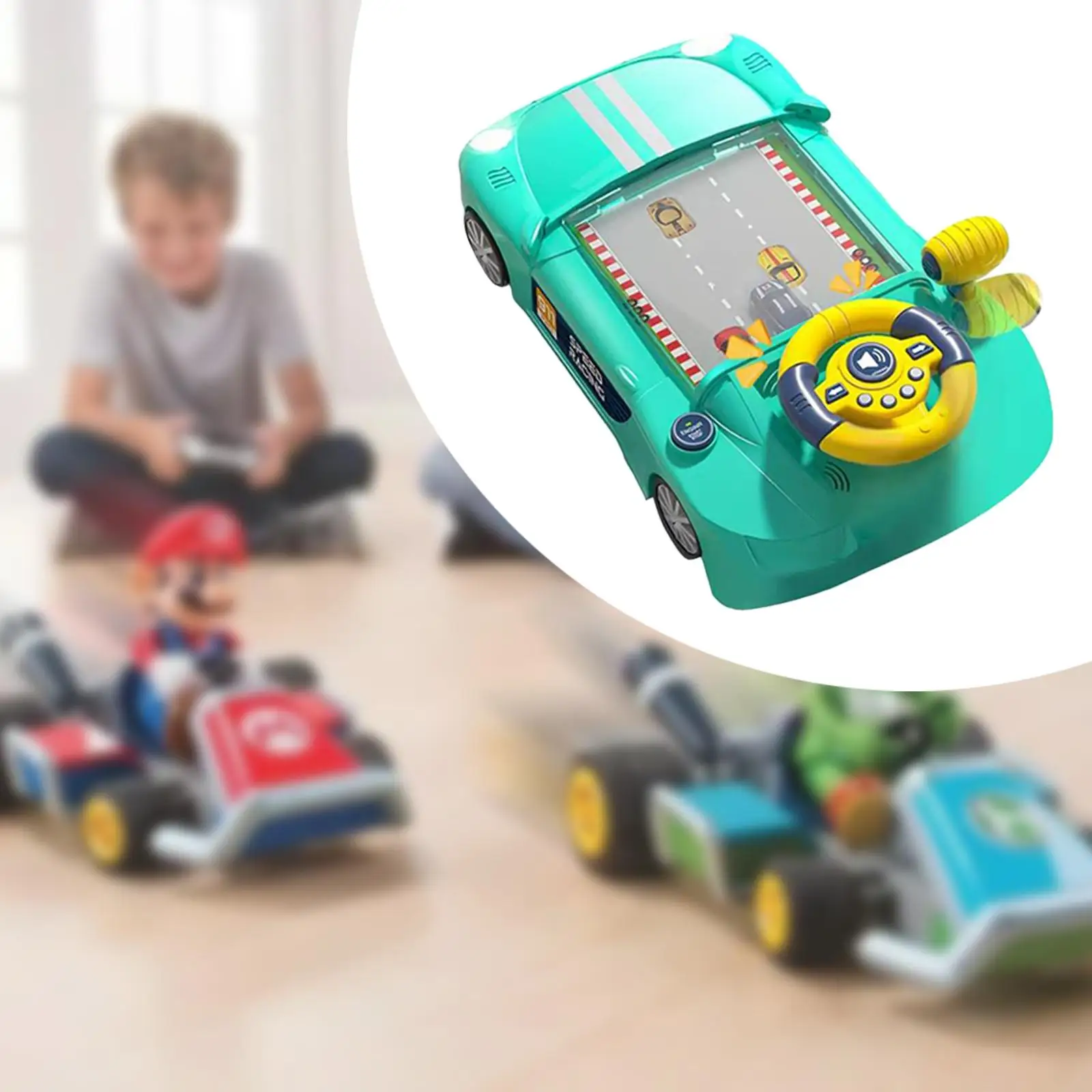 Simulation Drving Toy Sensory Toy for 3 Years Old and up Children Boys Girls green