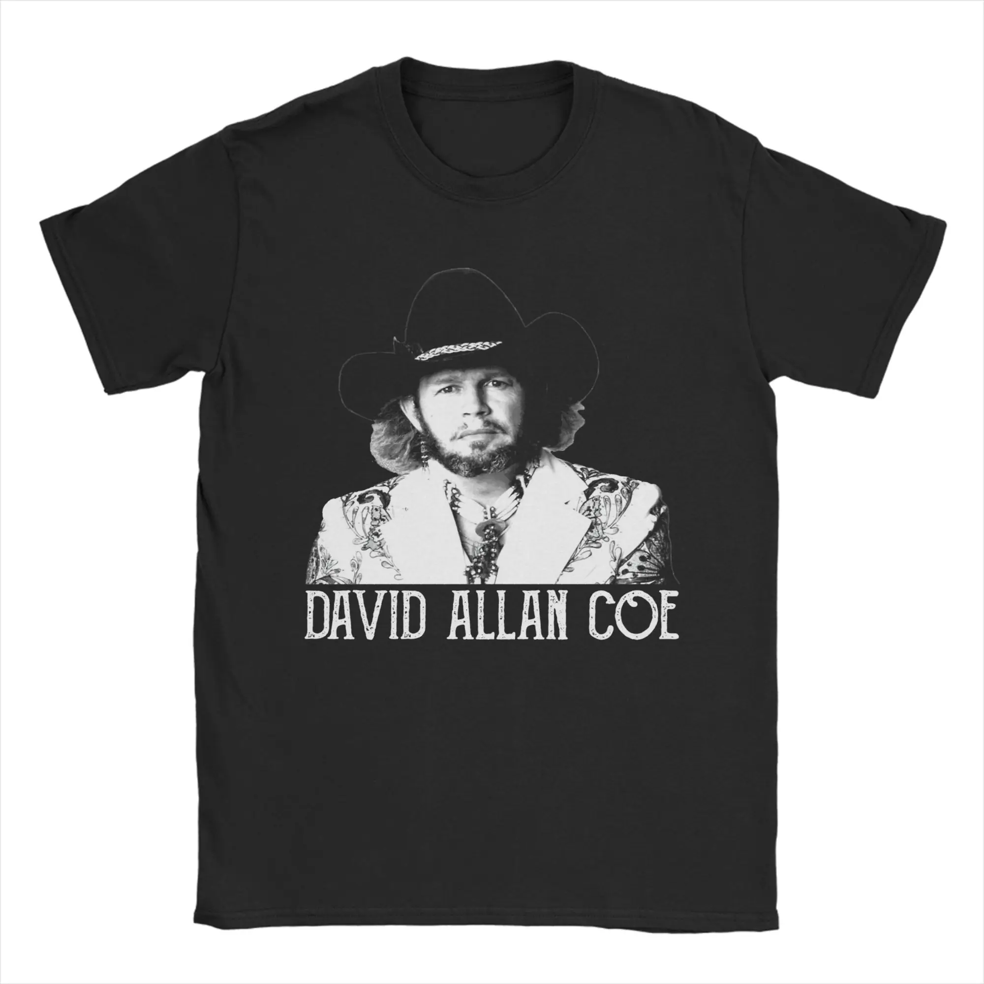 Camisetas Opa Of The Birthday Looked At The Wolf David Allan Coe para hombre, camiseta de algodón puro, camiseta con cuello redondo, ropa gráfica