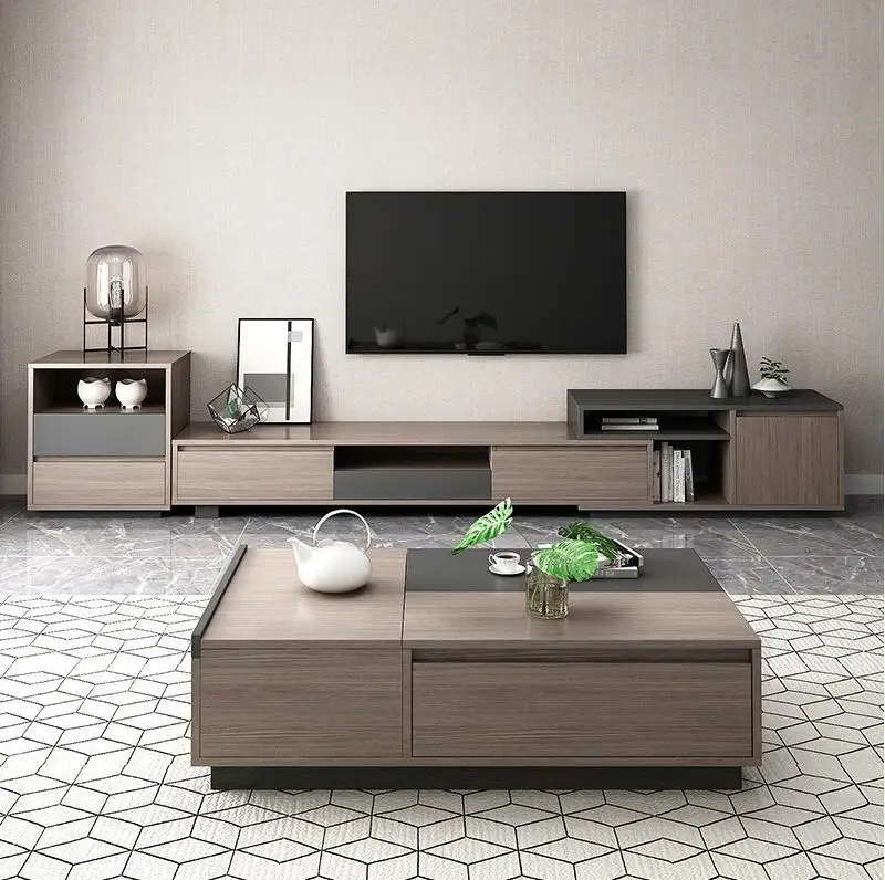 

#Modern Coffee Table and TV Cabinet Combination Living Room Multi-functional Lifting Coffee Table and TV Cabinet