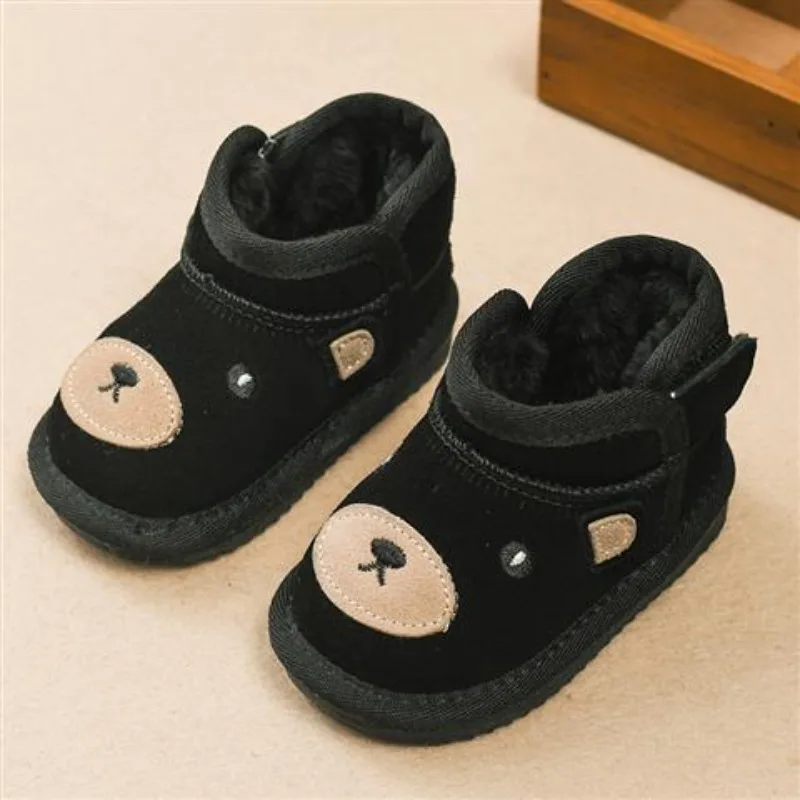 

Baby Toddler Snow Boots for 1-3 Years Old Soft Sole Fleece Lined Winter Walking Shoes Unisex Cotton Footwear​